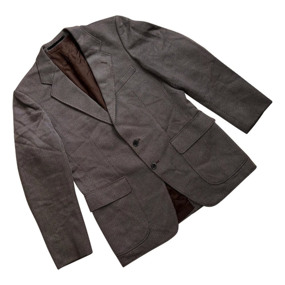 Sundazed (Germany) Trevira Corded Schurwolle Blend Cutaway Blazer (Kiton) : L